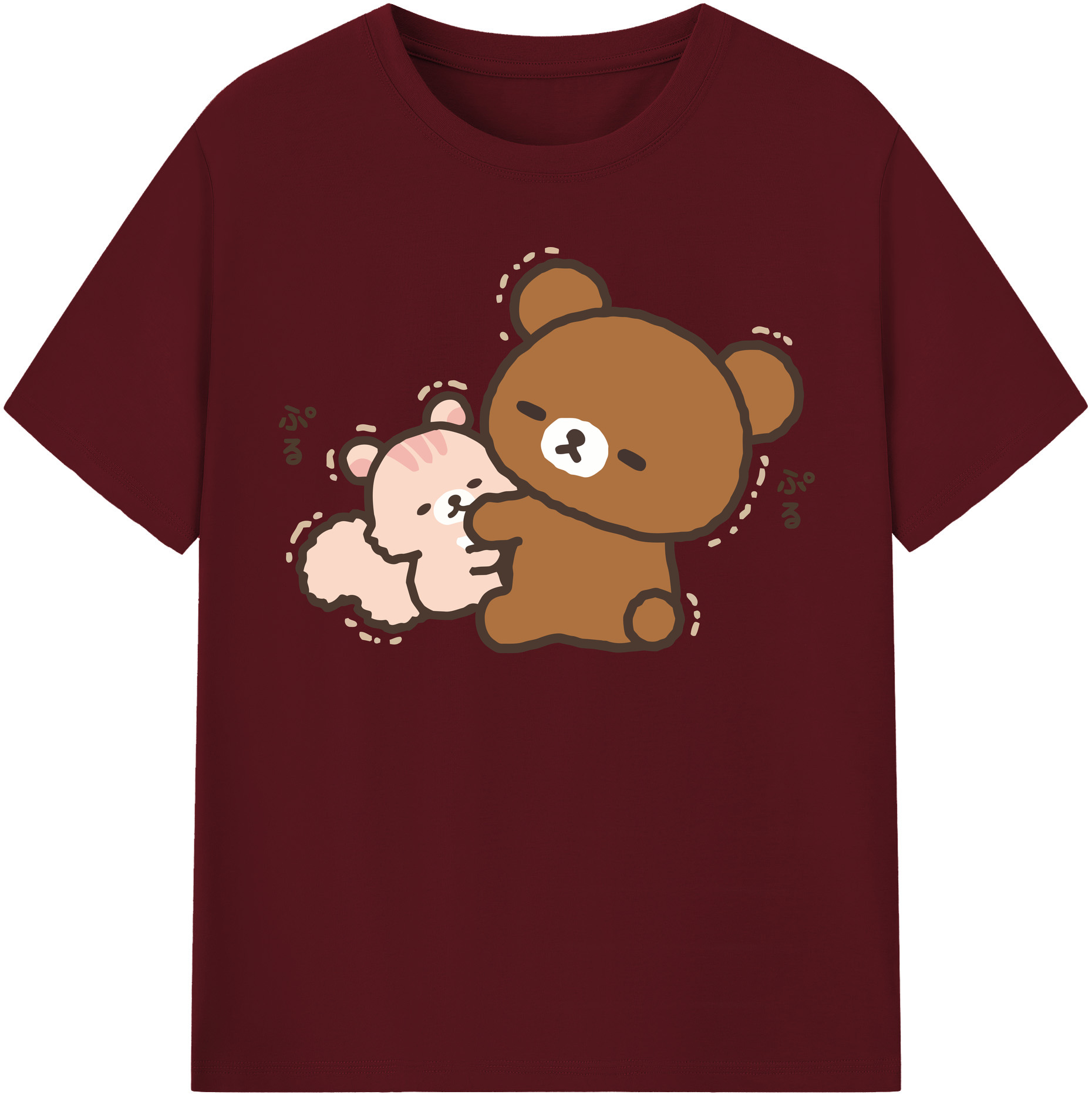 （画像用） リラックマ リラックマ キイロイトリ Rilakkuma Korilakkuma Kiiroitori 綿100％半袖Tシャツ（フロントプリント）